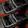 Carbon Fiber Cup Holder Panel Trim Cover Decor for Dodge Charger 2015-