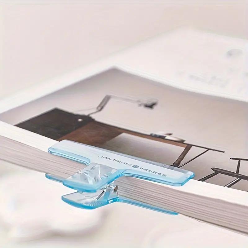 4 Pcs Transparent Jelly Folder Student Paper Clip Acrylic Clear Long Tail Clip Ice Storage Clip