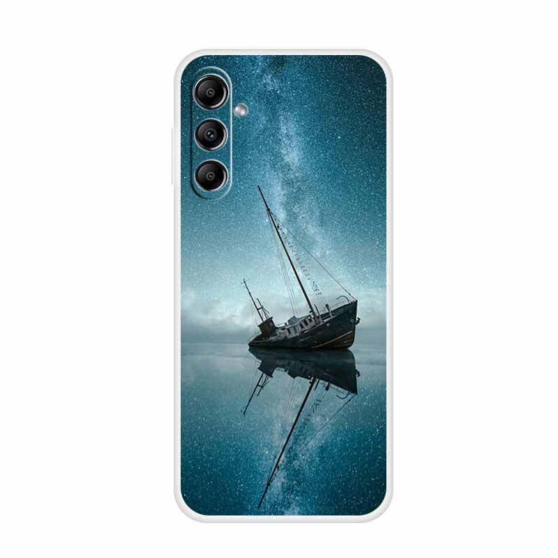 For Samsung Galaxy A14 A34 A54 5G Case Cartoon Soft Silicone TPU Cover Coque for Samsung A54 A34 A24 4G Transparent Clear Capa