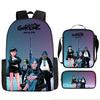 UK Virtual Band Gorillaz Kids' Cartoon Backpack - Dual Use Shoulder/Crossbody Bag