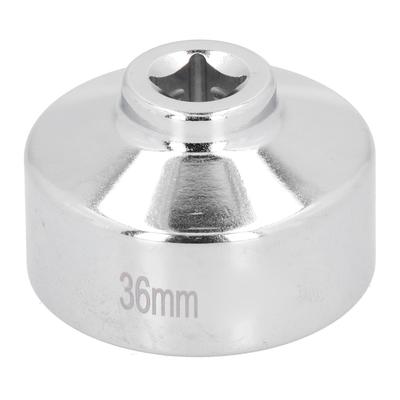 36 mm 6?Punkt-Steckschlüssel aus rostfreiem Edelstahl, langlebiges Hochleistungswerkzeug zum Entfernen des Ölfilterschlüssels