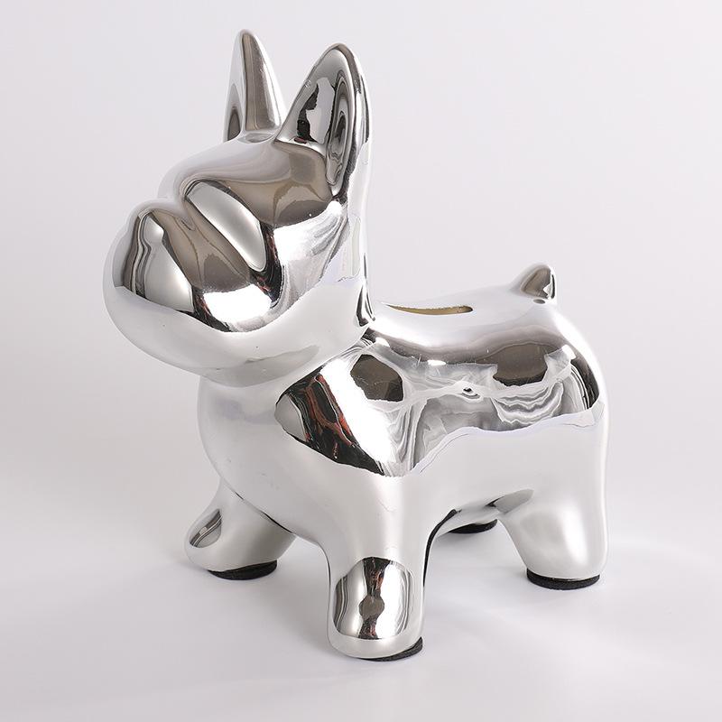 Sparebøsser Spargris Europeisk Metode Hundekamp Skrivebordsornament Kvinne Kreativ Søt Kunstnerisk Dyr Rom Stue Dekorasjon