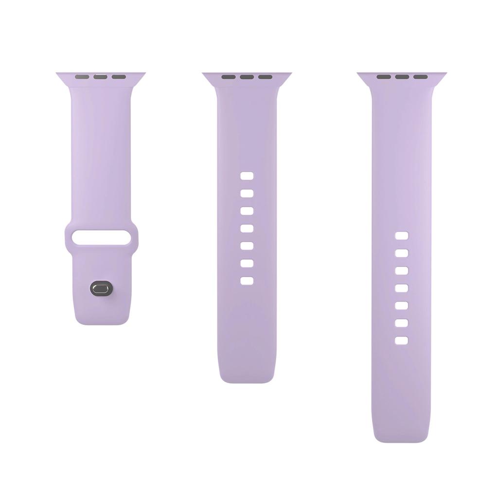 Pasek Silikonowy Puro Icon Do Apple Watch 42 / 44 / 45 / 49 Mm - Lawendowy (2 Szt.)