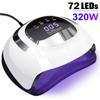 380W Profesionální sušička nehtů LED UV lampa na nehty Sušička gel laku Světlo Příslušenství pro nail art Vytvrzování gelu Nehty na nohou