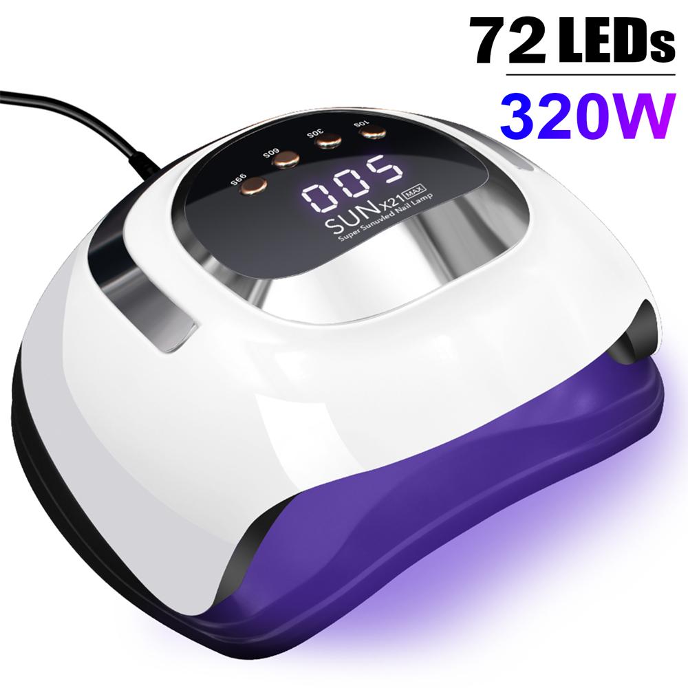 380W Profesionální sušička nehtů LED UV lampa na nehty Sušička gel laku Světlo Příslušenství pro nail art Vytvrzování gelu Nehty na nohou
