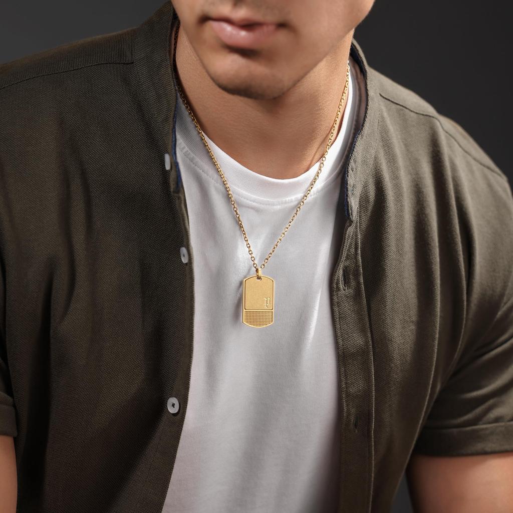 Police Men's IDENTITY Stainless Steel Necklace GN0041002, Includes Exclusive Box and Paper Bag [Official Import]