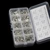 320pcs Wire Lugs Cable Terminals Electric Crimp Connector Non-Insulated Ring Terminal&Fork Connector Easy to Use