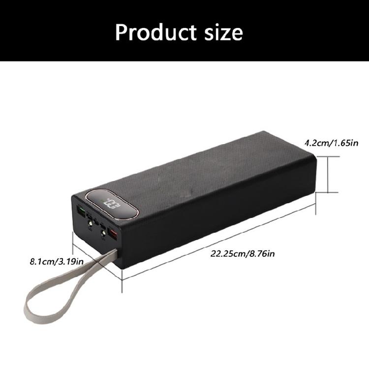 Quick Release 18650 Battery Storage Box 22.5W Fast Charging 20Slots Configuration WeldingFree Plastic Base Storage Case