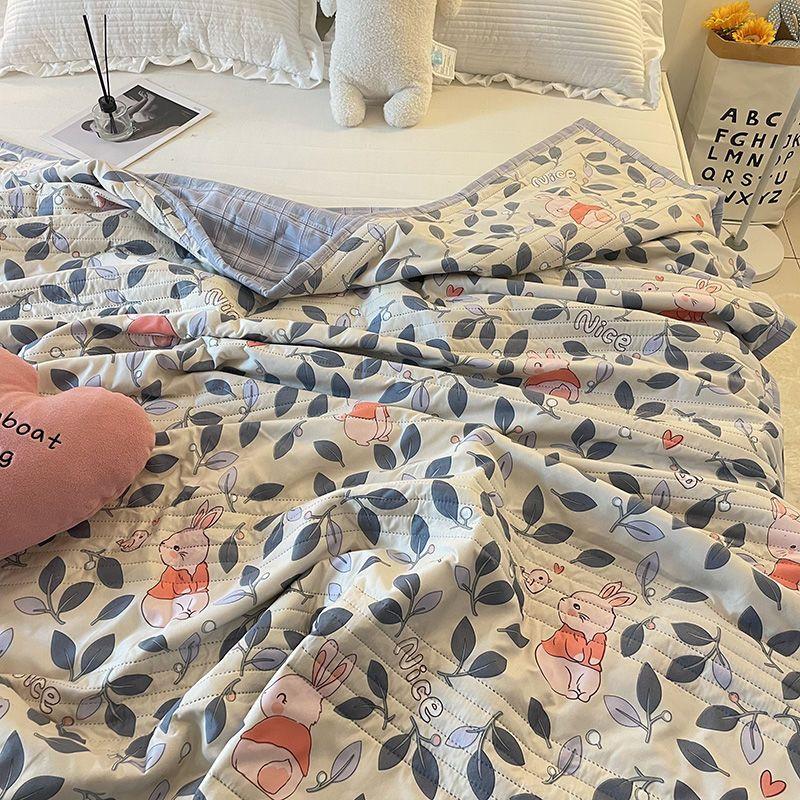 Cuvertură de pat cu spălare mecanică Cuvertură subțire Cuvertură de vară Cuvertură de pat dublă cu un singur pat Pătură de pat cu aer condiționat