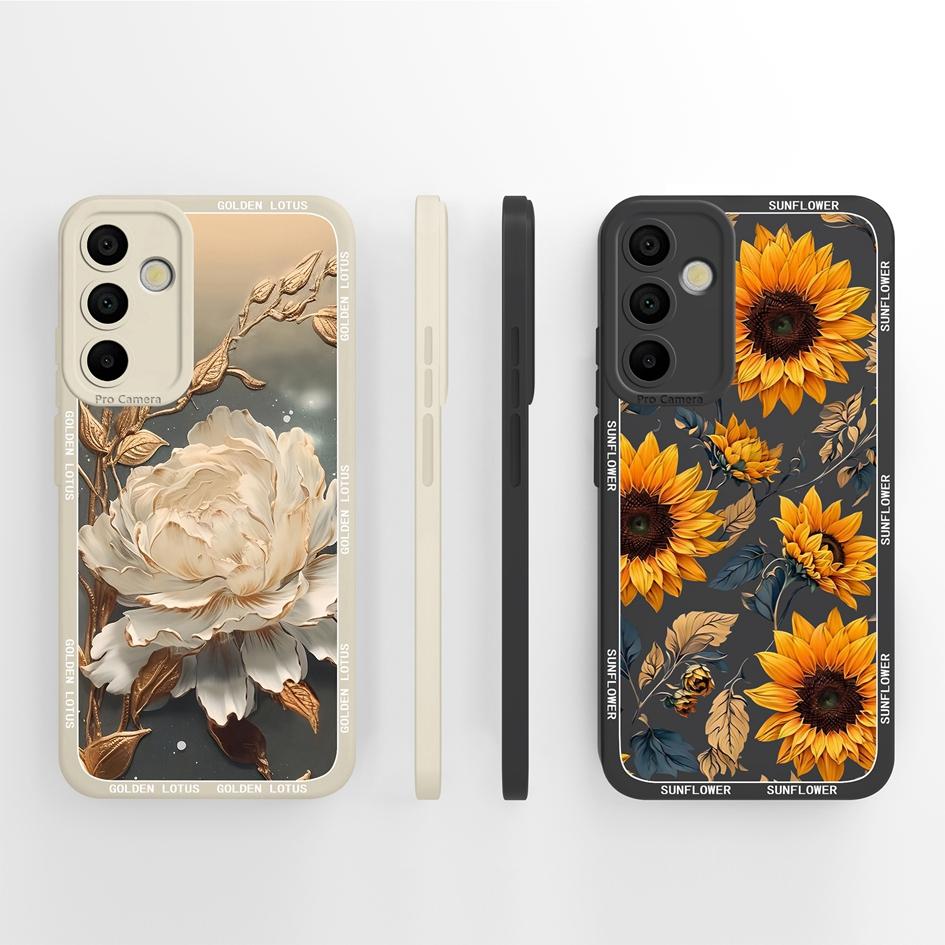 Phone Case For Samsung A15 A16 A26 A36 A56 M15 Fashion Aesthetic Butterfly Lightweight Soft Screen Protector Liquid Silicone Couples Cover For Samsung