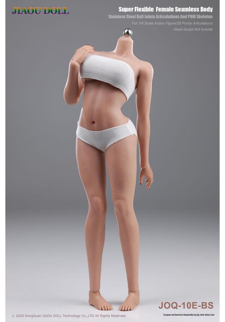 JIAOU DOLL 3rd Gen European Big Bust Movable Rubber-Coated Female Body Model JOQ-10E