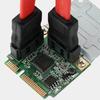 Mini PCIe to SATA3.0 Expansion Card 6Gbps Hard Drive Extension Card for Fast Data Transfer and Easy Installation