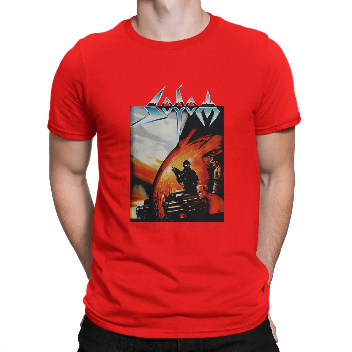 Sodom Mens TShirt Band Agent Orange Fashion T Shirt Harajuku Streetwear Hipster S