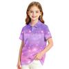 Girls' School Uniform Polka Dot T-Shirt - Versatile Casual Formal Top for Back to School Everyday Wear