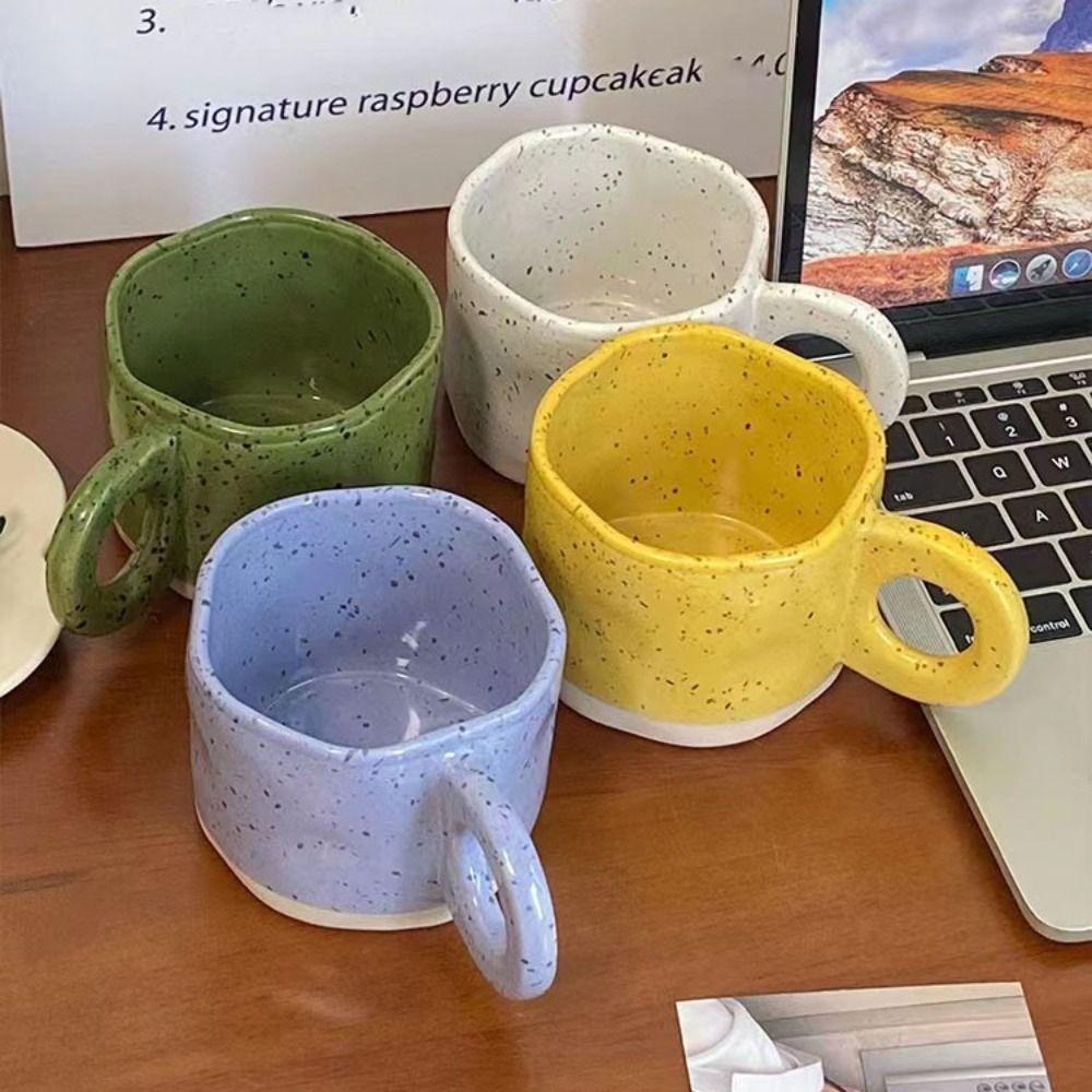250ML Coffee Mug Splash Ink Design Water Cup INS Tea Cup  Breakfast
