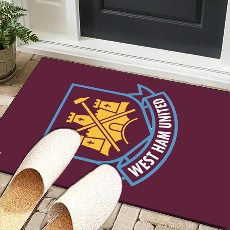Football Club Emblem Office Rug Chair Mat, Game Carpet, Suitable for Front Door, Bedroom, Living Room, Desk, Holiday Gift