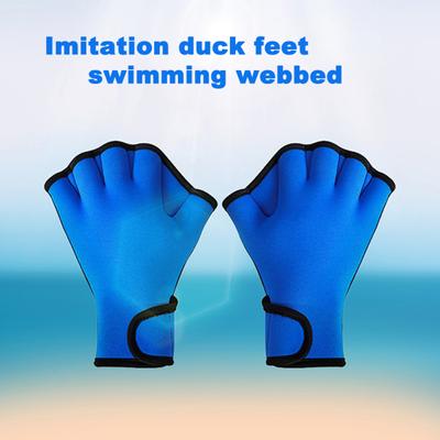 1 Paar Neoprenhandschuhe Wasserabweisend Atmungsaktiv Gummi Gut Vernäht Schwimmhandschuhe mit Schwimmhäuten