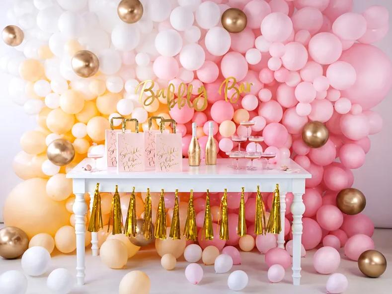 Strong Balloons 27Cm Pastel Pure White 100Pcs
