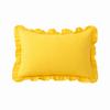 Lotus Leaf Skirt Edge Throw Pillow Cover Soft Cotton Art Cushion Cover  Home Decoration