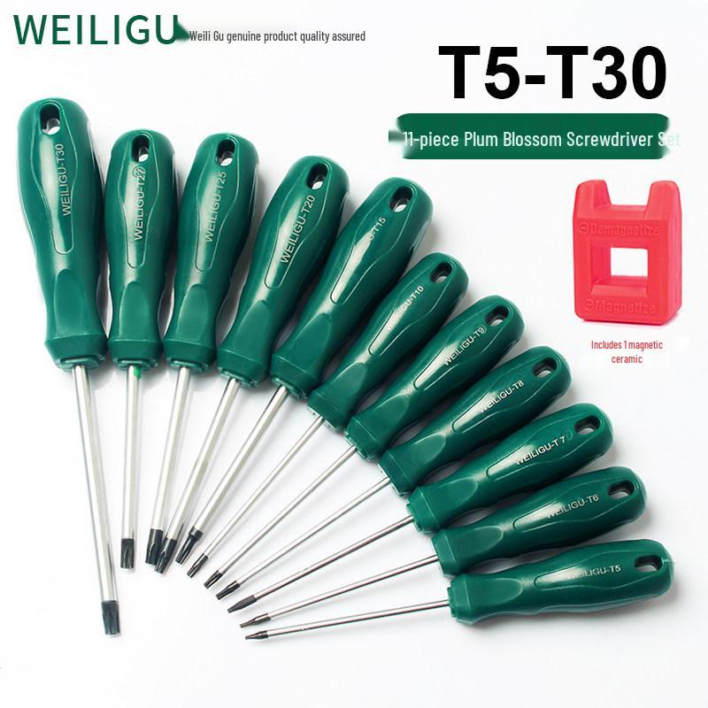 Extended Torx & Phillips Screwdriver Set: T8, T20, T30 for Car Repair & Air Filter Maintenance