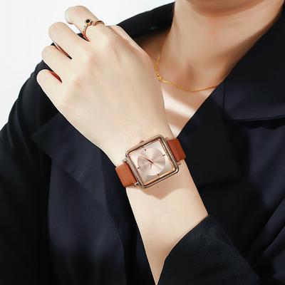 Square Women'S Watch Korean Trend Student Watch Fashion Waterproof Belt Casual Women'S Watch