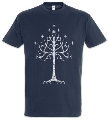 Bílé tričko Strom Pán Gondoru Symbol Znak Aragorn Prsteny Minas Tirith