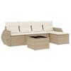 VidaXL Garden Lounge Set with Cushions 6 Pcs, Patio Sofas, Patio Furniture Set, Outdoor Furniture, Beige 3253635