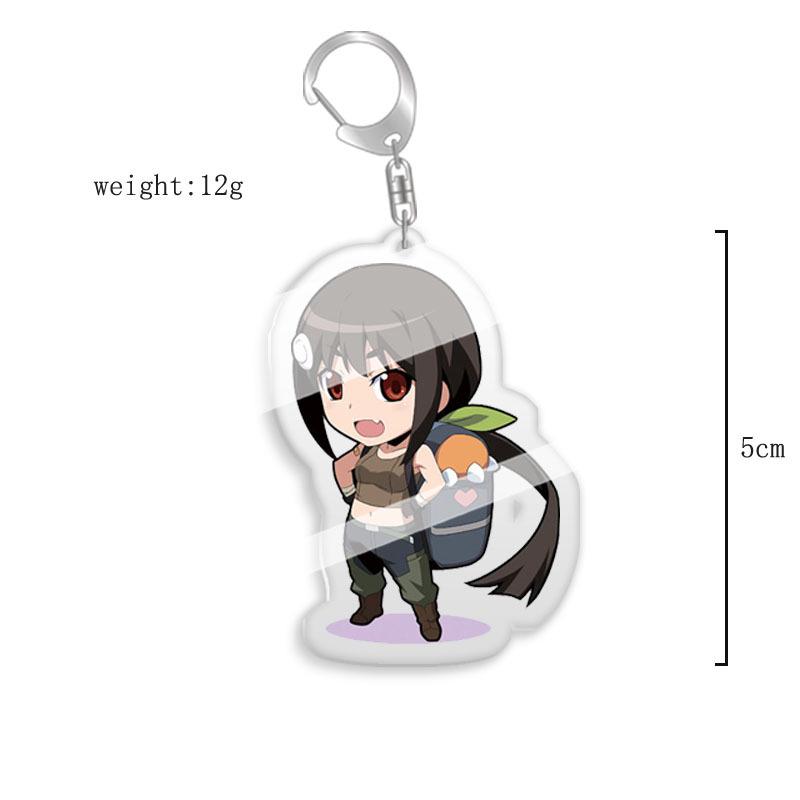 Monogatari Series Keychain: Hachikuji Mayoi & Hitagi Senjougahara Acrylic Pendant Small (55mm)