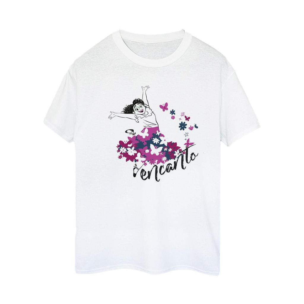 Disney Womens/Ladies Encanto Mirabel Flower Cotton Boyfriend T-Shirt