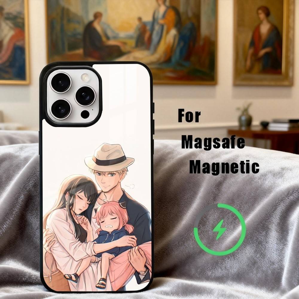 S-Spy X F-Family-Y A-Anime  Phone Case For iPhone 17,16,15,14,13,12,Plus,Pro,Max for Magsafe Magnetic Wireless Charging