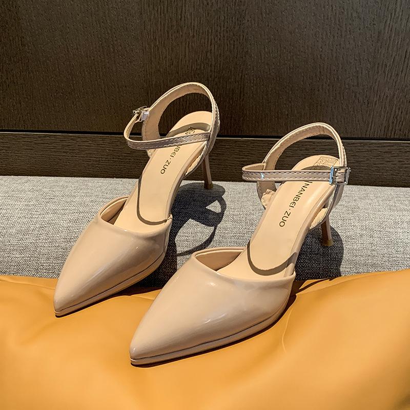 

Летние новые модели, водонепроницаемые туфли на платформе, модные туфли-стилеты, с полым острым носком, сексуальные и удобные босоножки на высоком каблуке для женщин 43