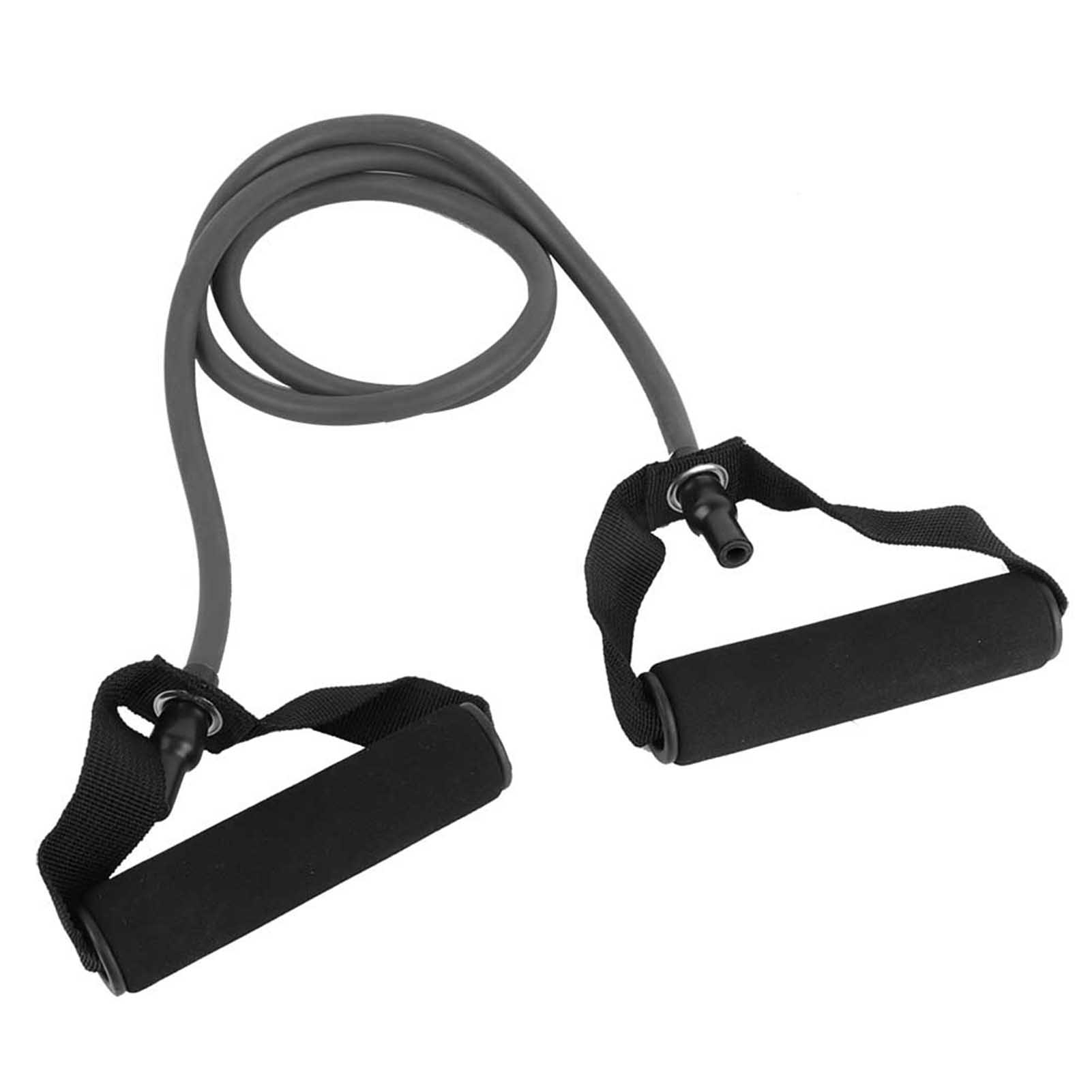 

Resistance Stretch Rubber Band Training Rope Tube Workout Fitness Exercise for Gym Black