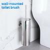 Wall Mounted Toilet Brush Holder Stainless Steel White Gold Black Chrome Grey - Bathroom Cleaning Accessory for Toilet Brush