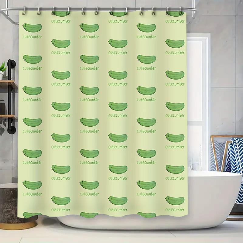 Vintage Floral Shower Curtain Botanical Pattern Waterproof Fabric Bathroom Decor Set 90x180cm