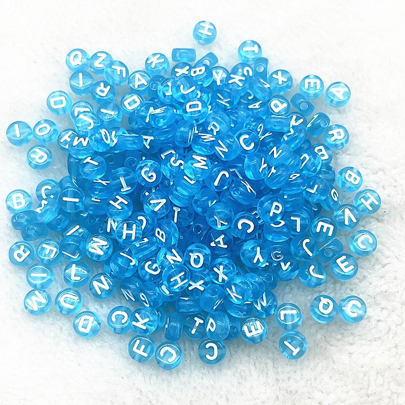 100pcs 7x4mm 6x6mm Russian Korean English Alphabet Letter Beads Charms Beads for Making Jewelry Diy Handmade Bracelets Necklace