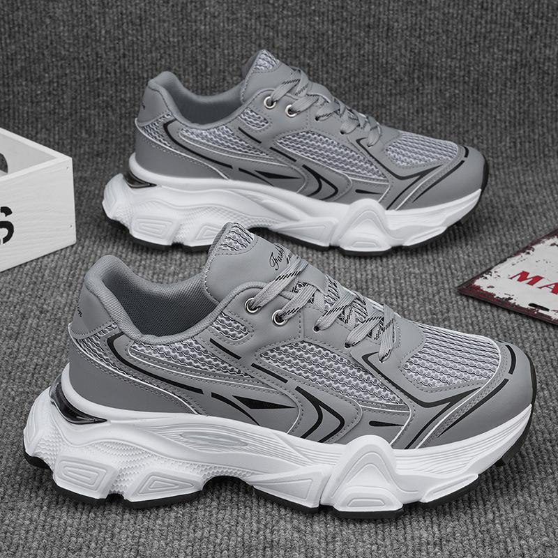 Hong Kong Style Dad Shoes Are Breathable In Summer, New Mesh Sports Shoes, Youth Heightening Platform Casual Shoes