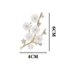Shell Five Plum Blossom Brooch, Pearl Temperament Corsage, Versatile Clothing Pin