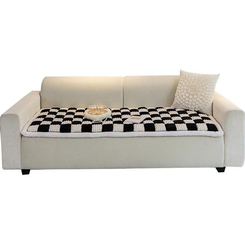 Kış Peluş Kalınlaşmış Kanepe Yastık Yatak Odası Halı Kaymaz Maun Katı Ahşap Ofis Minderi Kanepe Minderi