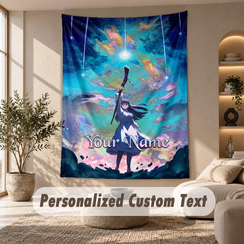 Tapestry Custom Name Text, Wall Hanging Tapestry Home Room DecorFrieren Beyond Journey's End