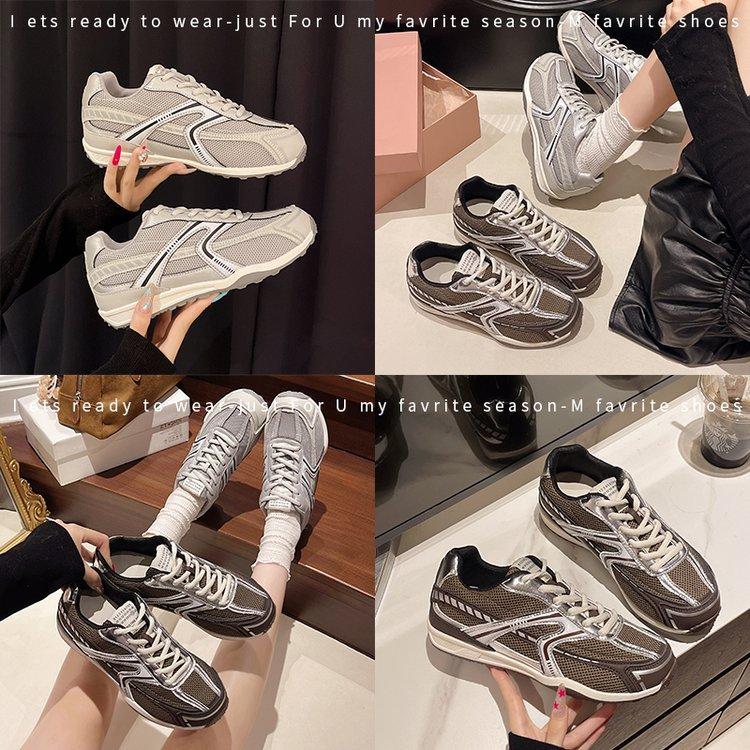 Autumn new Forrest Gump shoes lace-up breathable mesh casual women's shoes outdoor running shoes Korean version single shoes