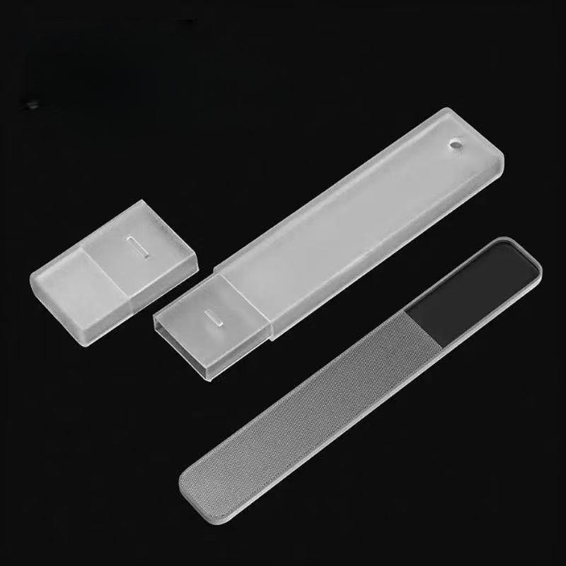 Nano Tempered Glass Nail File: Transparent Shaping Polishing Tool