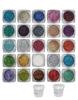 GLAMEZONE Ye Shadow 25 Multi Color Glitter Pack of 25 with Eye Glue/Gum 200 G (Multicolor)