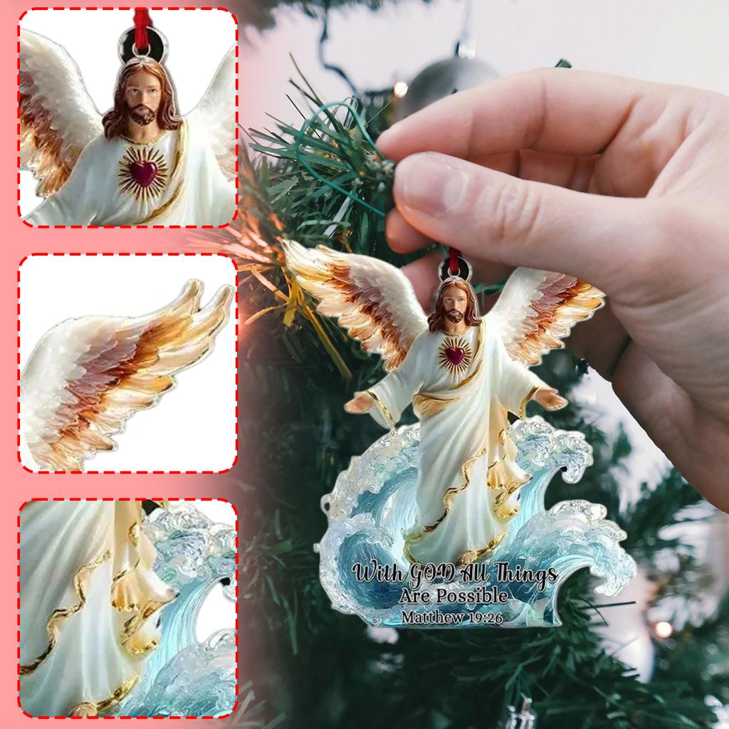 2D Christmas Decoration Pendant Christmas Tree Tag Theme Party Crafts Ornament