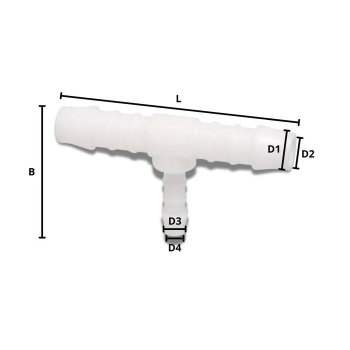 Raccord Tuyau Réduction en T 12mm - Connecteur Plastique Durable