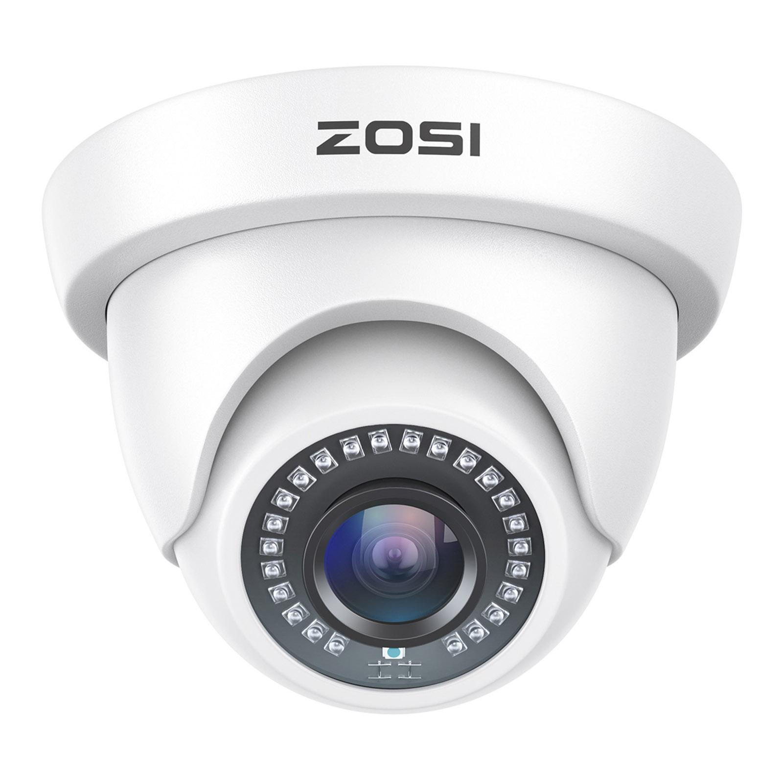 

ZOSI 2MP 1920TVL Hybrid 4 In 1 TVI CVI AHD CVBS Security Camera 1080P HD Night Vision Surveillance Cam White/EU Plug