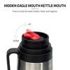 Yerba Mate Kit - Modern Mate Gourd, Bombilla, Cleaning Brush, Thermos Set Included - Premium 304 Stainless Steel (Silver)
