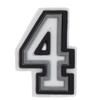 Zhibixing Soft Rubber Clog Accessories: 37 Styles of Black and White Letters & Numbers for Customizing Shoe Buckles and Flowers.