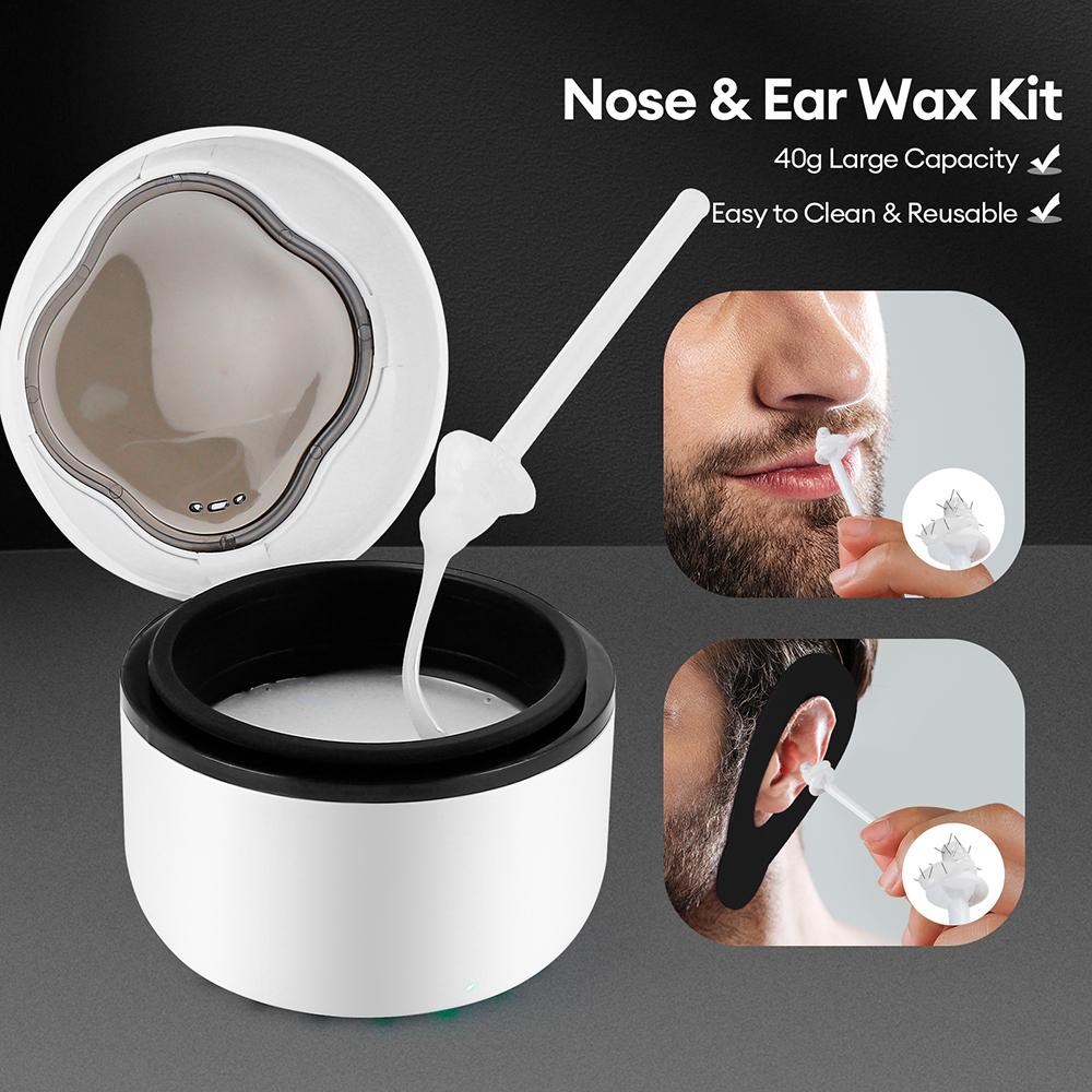 Mini Wax Heating Machine Wax Heater Kit USB Wax Beans Melting Warmer Pot for Lips Eyebrow Nose Ear Sideburns Hair Removal