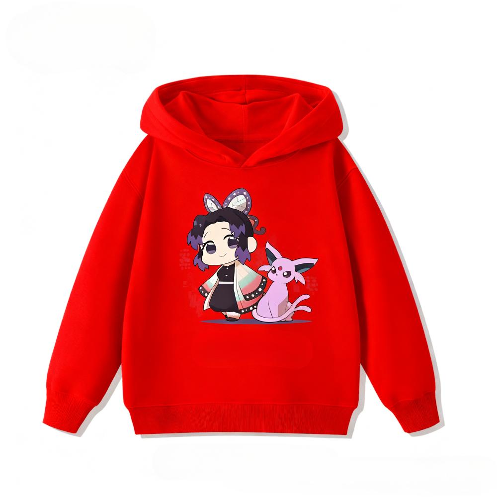 Demon Slayer: Kimetsu No Yaiba Children's Sweatshirts  Cute and Warm Hoodies for Boys and Girls In Autumn and Winter