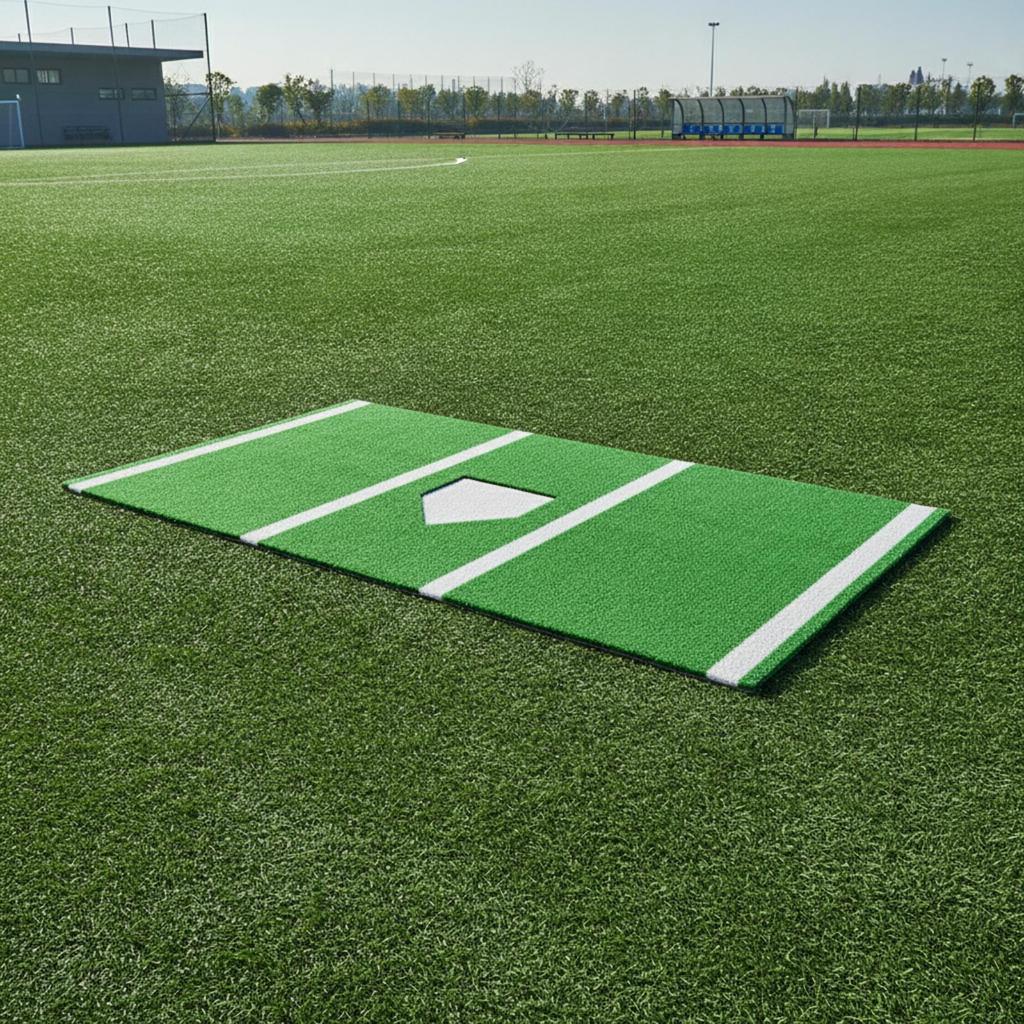 Baseball Batting Mat with Home Plate Stable Reinforced